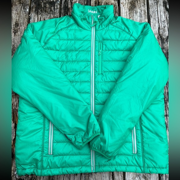 Cutter & Buck Men’s Spark System Packable Full Zip Quilted Green Jacket Size XL - Picture 3 of 7